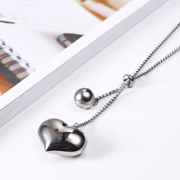 oufei charm heart steel ball necklace stainless steel jewelry woman 2020 jewelry accessories bohemian pendant necklace, Silver
oufei charm heart steel ball necklace stainless steel jewelry woman 2020 jewelry accessories bohemian pendant necklace, Silver