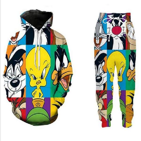 2020 new fashion funny 3d print cartoon looney tunes sweat suits sweatshirt+pants women/men joggers sportsuits 7xl tz07, Gray
2020 new fashion funny 3d print cartoon looney tunes sweat suits sweatshirt+pants women/men joggers sportsuits 7xl tz07, Gray