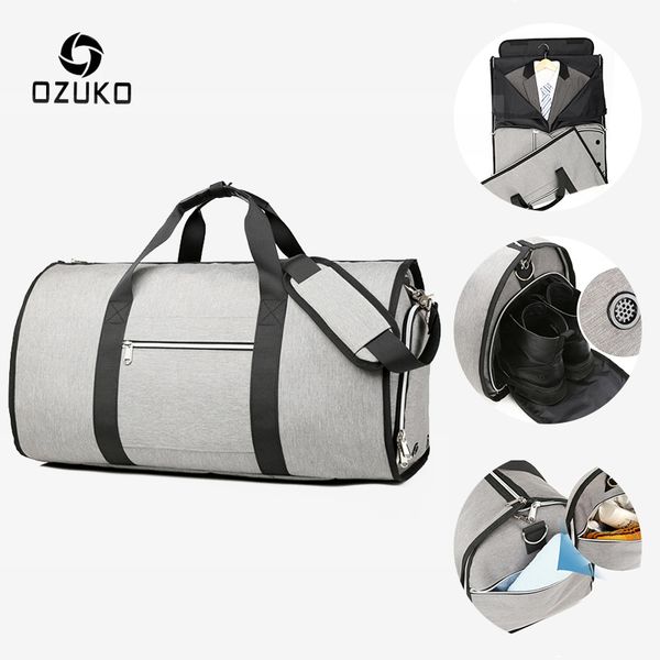 ozuko большой емкости мужчины сумки многофункциональный костюм хранения ручной клади мешок для поездки водонепроницаемая сумка duffle с обув
ozuko большой емкости мужчины сумки многофункциональный костюм хранения ручной клади мешок для поездки водонепроницаемая сумка duffle с обув