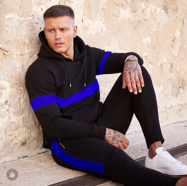 2019 selling european and american new fashion hooded mens sports casual sweater set 2-piece set, Black
2019 selling european and american new fashion hooded mens sports casual sweater set 2-piece set, Black