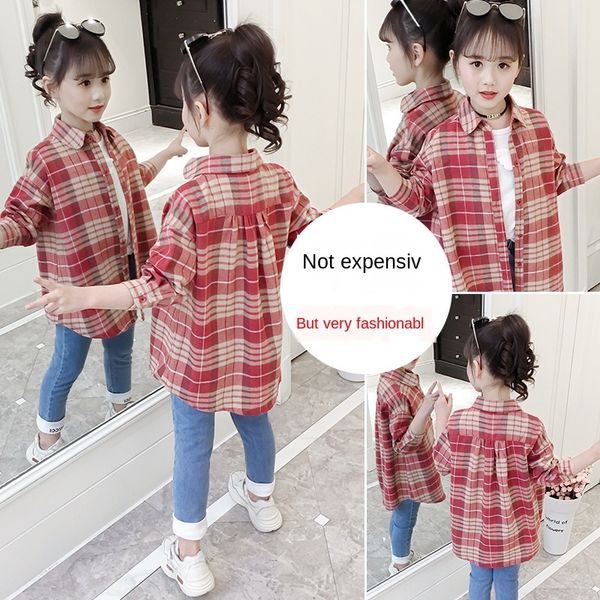 season 2020 new girl plaid little girl long-sleeved medium-size children korean style shirt shirt foreign style, White;black
season 2020 new girl plaid little girl long-sleeved medium-size children korean style shirt shirt foreign style, White;black