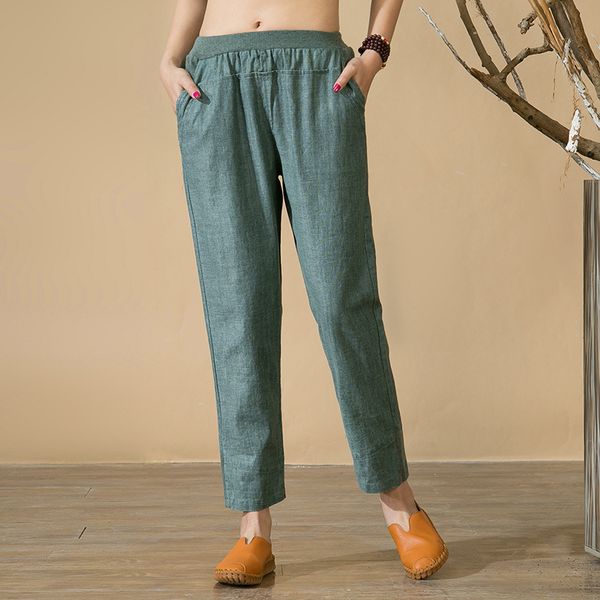 new harem pants women cotton linen trousers spring summer casual pockets elastic waist straight ankle-length pants plus size 5xl, Black;white
new harem pants women cotton linen trousers spring summer casual pockets elastic waist straight ankle-length pants plus size 5xl, Black;white