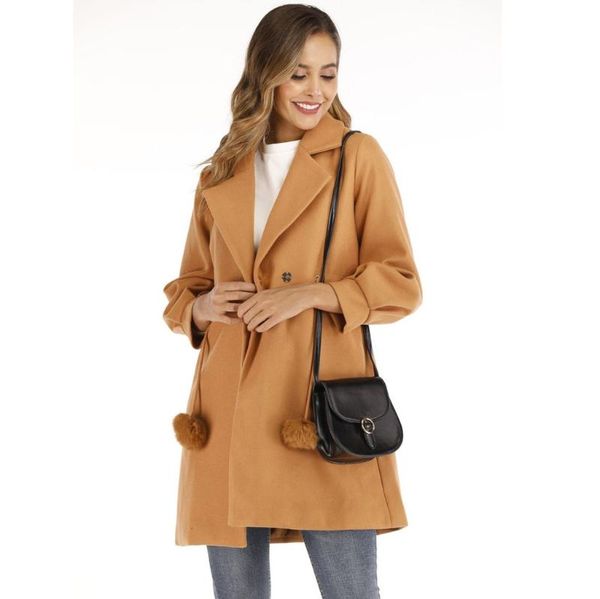 2020 autumn and winter woolen coat female knee-length new korean temperament women popular outerwear woolen coat women, Black
2020 autumn and winter woolen coat female knee-length new korean temperament women popular outerwear woolen coat women, Black