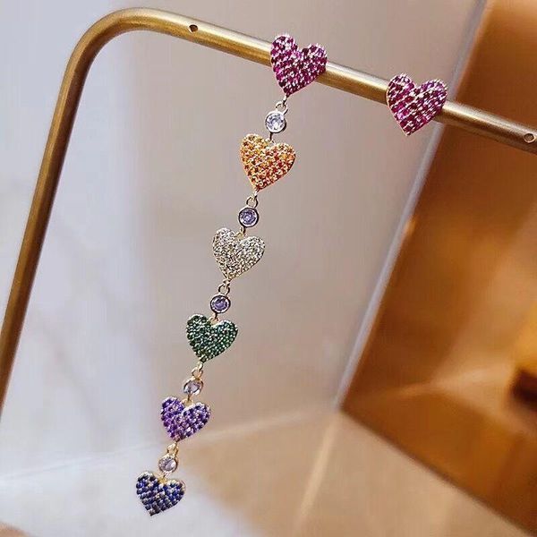 2019 новое прибытие кристалл trendy сердца женщин мотаться серьги корейской моды серьги цвета асимметричная длинные женский ювелирные издели, Silver
2019 новое прибытие кристалл trendy сердца женщин мотаться серьги корейской моды серьги цвета асимметричная длинные женский ювелирные издели, Silver