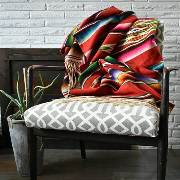 multi-color mexican blanket bohemian throw for sofa couch bed beach picnic yoga carpet colorful serape bedspread table cloth
multi-color mexican blanket bohemian throw for sofa couch bed beach picnic yoga carpet colorful serape bedspread table cloth