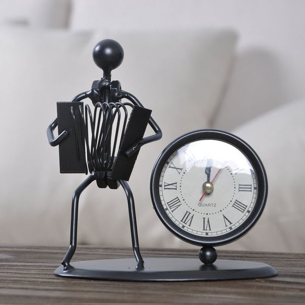 desk clock nordic music iron man clock decoration creative bedside violin guitar alarm home decoration
desk clock nordic music iron man clock decoration creative bedside violin guitar alarm home decoration