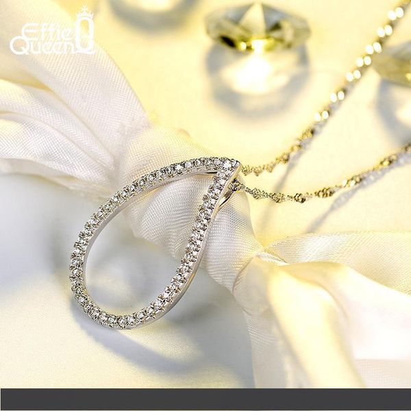 Effie Queen Water Drop Pendant Necklace 46 Pieces AAA Crystal CZ Necklace Allergy Free Necklace for Women DN129
Effie Queen Water Drop Pendant Necklace 46 Pieces AAA Crystal CZ Necklace Allergy Free Necklace for Women DN129