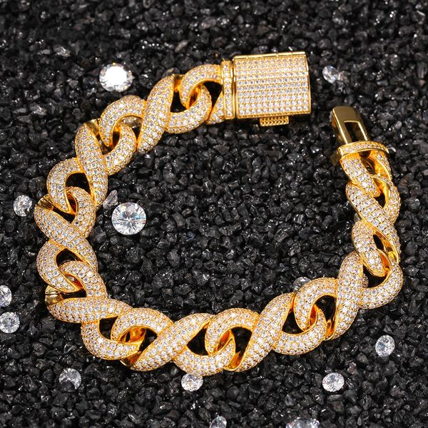 selling micron zircon brass pvd plating diamond cuban link chain bracelet men women rapper jewelry, Black
selling micron zircon brass pvd plating diamond cuban link chain bracelet men women rapper jewelry, Black