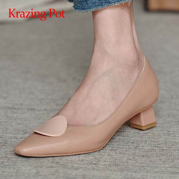 krazing pot gladiator genuine leather metal decorations small square toe med strange heels slip on beauty lady dress pumps l11, Black
krazing pot gladiator genuine leather metal decorations small square toe med strange heels slip on beauty lady dress pumps l11, Black