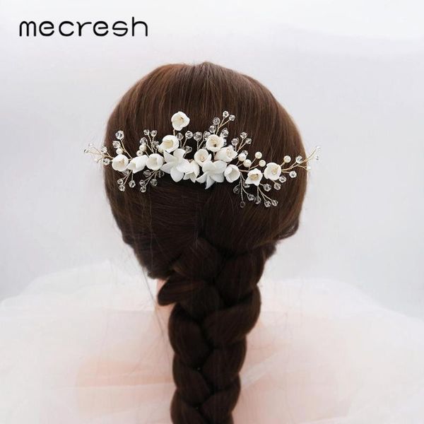 mecresh white flower beads wedding hair accessories hair comb gold color handmade women bridal headpiece ornaments fs334, Golden;silver
mecresh white flower beads wedding hair accessories hair comb gold color handmade women bridal headpiece ornaments fs334, Golden;silver