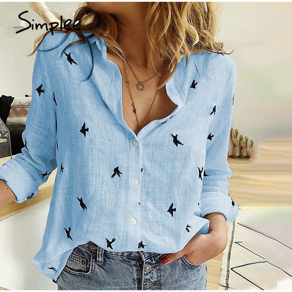 simplee women casual v-neck blouse casual button long sleeve office shirts ladies 2020 female solid autumn blusas mujer, White
simplee women casual v-neck blouse casual button long sleeve office shirts ladies 2020 female solid autumn blusas mujer, White