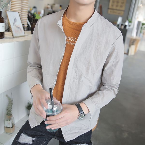 vkx1t thin 2019 new sunscreen windbreaker sunscreen clothes spring and autumn summer korean style jacket trendy clothes handsome windbreake, Black;brown
vkx1t thin 2019 new sunscreen windbreaker sunscreen clothes spring and autumn summer korean style jacket trendy clothes handsome windbreake, Black;brown