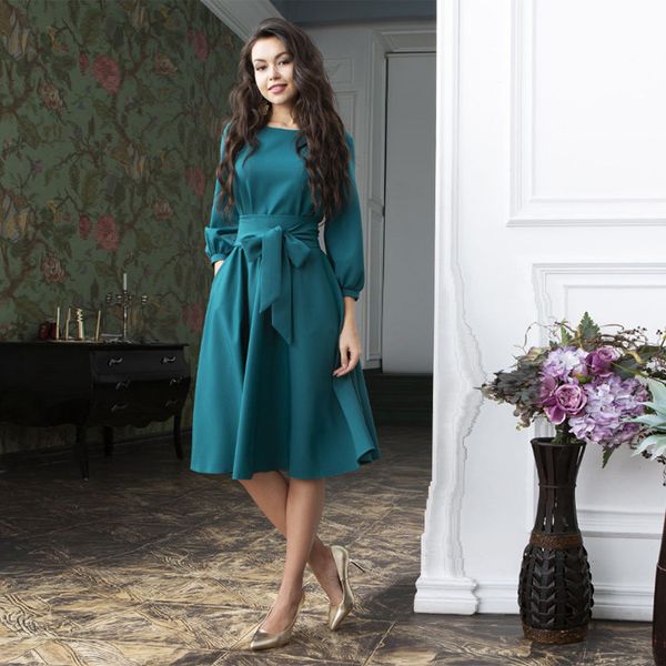 lantern sleeve women vintage bow tie party dress long sleeve o neck a line bandage dress casual 2020 solid knee length elegant, Black;gray
lantern sleeve women vintage bow tie party dress long sleeve o neck a line bandage dress casual 2020 solid knee length elegant, Black;gray