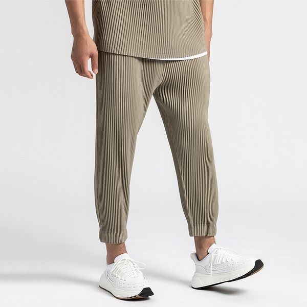 ewq / men's wear japanese trousers pressing pleated pants drawstring elastic waist closed bottoms ankle-length pants 9y3284, Black
ewq / men's wear japanese trousers pressing pleated pants drawstring elastic waist closed bottoms ankle-length pants 9y3284, Black