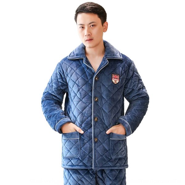 winter crystal velvet men's thickened warm pajamas flannel cotton fashionable warm home clothes home clothes two-piece set, Blue;red
winter crystal velvet men's thickened warm pajamas flannel cotton fashionable warm home clothes home clothes two-piece set, Blue;red