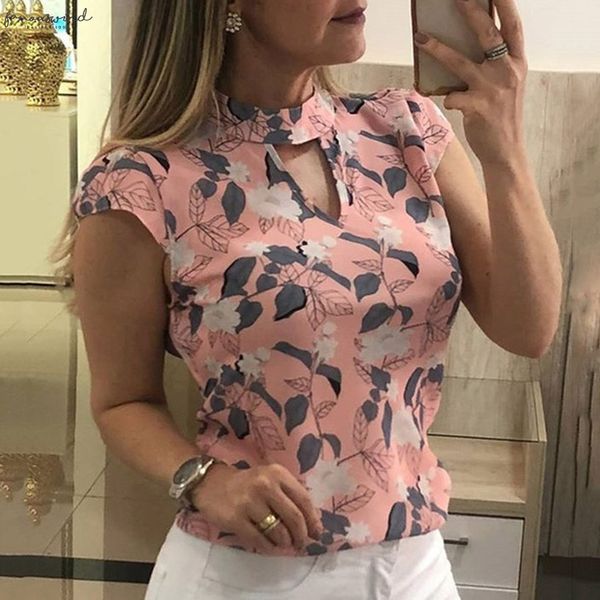 2020 new blouses woman summer blue pink floral print turtleneck casual women hollow out short sleeve ladies blouses, White
2020 new blouses woman summer blue pink floral print turtleneck casual women hollow out short sleeve ladies blouses, White