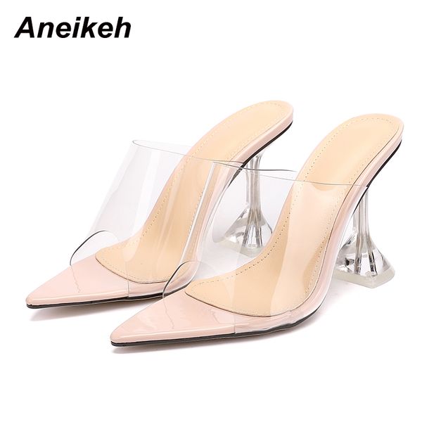 aneikeh pointed end flip flops shoes woman slippers pvc peep-toe slip-on perspex heel stilettos high heels lady fashion pumps cs08, Black
aneikeh pointed end flip flops shoes woman slippers pvc peep-toe slip-on perspex heel stilettos high heels lady fashion pumps cs08, Black