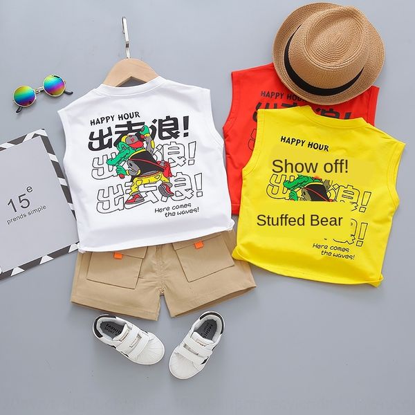 male baby summer new boy t-shirt children's clothing casual children loose sleeveless t-shirt children's wear two-piece set
male baby summer new boy t-shirt children's clothing casual children loose sleeveless t-shirt children's wear two-piece set
