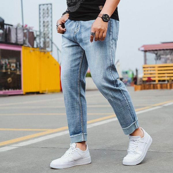 men's jeans oversized, Blue