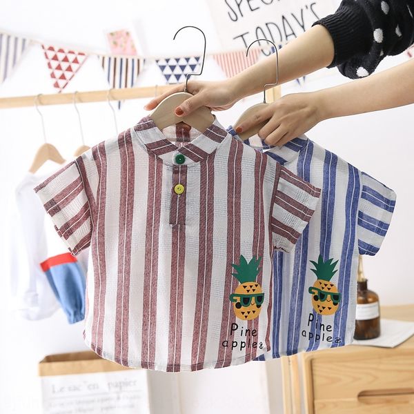 korean style boy lapel single-breasted striped shirt shirt baby foreign style short sleeve new fashion all-match fashion, White;black
korean style boy lapel single-breasted striped shirt shirt baby foreign style short sleeve new fashion all-match fashion, White;black