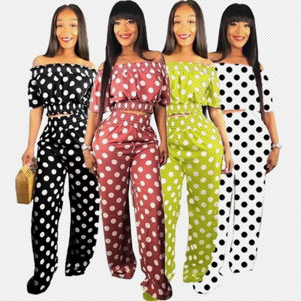 p8377 european and american women's new fashion new one line collar wave point two piece wide leg pants, Black;white
p8377 european and american women's new fashion new one line collar wave point two piece wide leg pants, Black;white