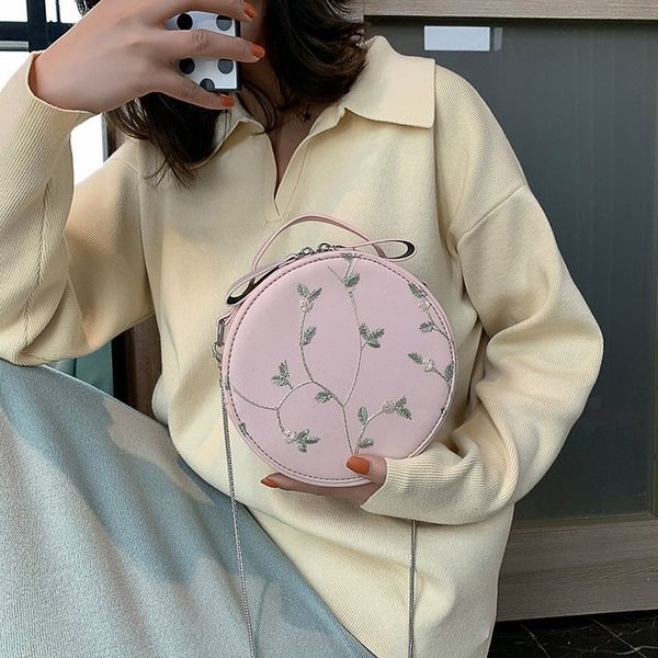 new fashionable women's shoulder 2019 lace small round korean style fashion chain bag lady simple shoulder bag diagonal, White
new fashionable women's shoulder 2019 lace small round korean style fashion chain bag lady simple shoulder bag diagonal, White