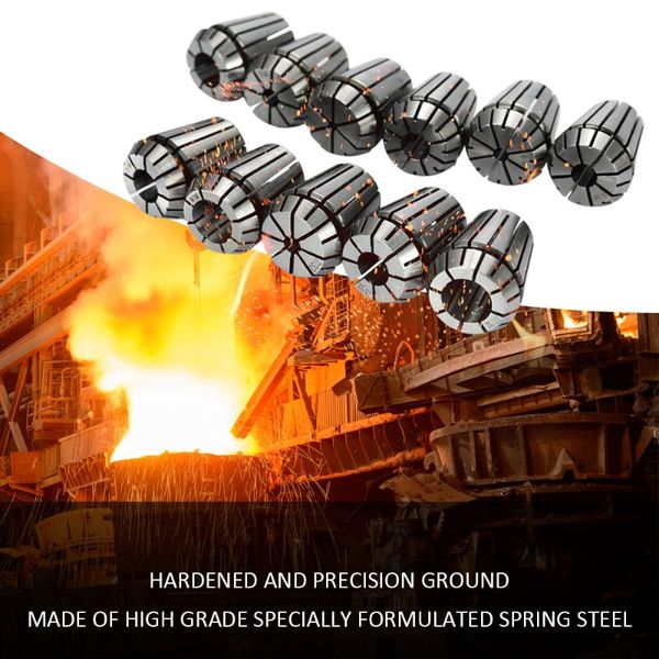 new 11pcs spring collet set chuck collets for cnc workholding engraving and milling lathe accessories tool 1/8mm to 9/16mm
new 11pcs spring collet set chuck collets for cnc workholding engraving and milling lathe accessories tool 1/8mm to 9/16mm