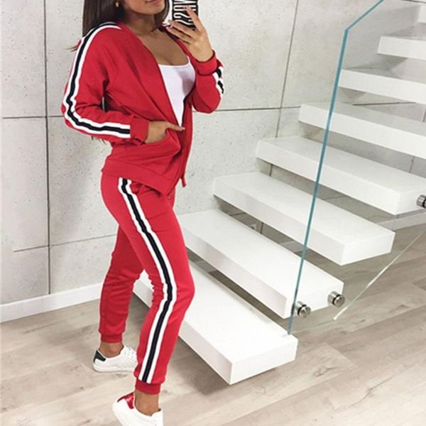 austinbem women sports suit striped zipper sport winter warm set women sport suit gym jogging suits for women#g40, Black;blue
austinbem women sports suit striped zipper sport winter warm set women sport suit gym jogging suits for women#g40, Black;blue