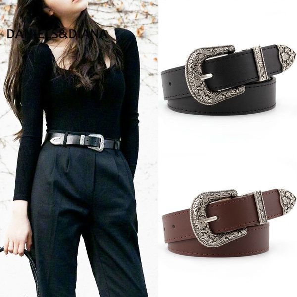 black leather belt women metal heart buckle waist belt vintage western carved ladies waistband cinturon mujer, Black;brown
black leather belt women metal heart buckle waist belt vintage western carved ladies waistband cinturon mujer, Black;brown