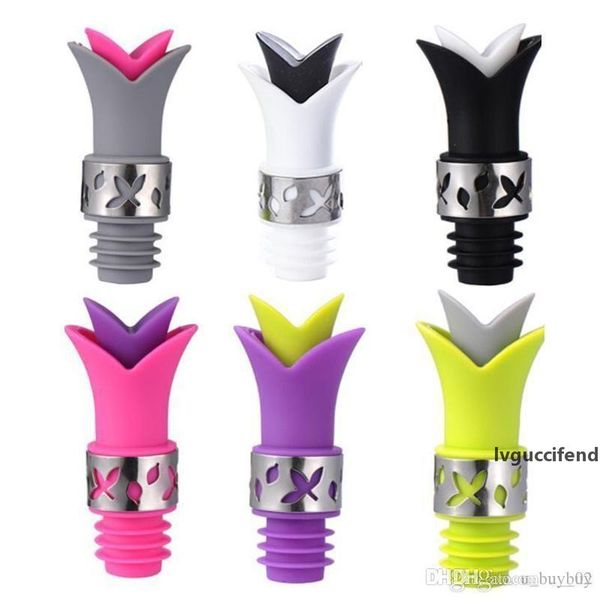 6 colors wine bottle sers and pourer silicone approved food grade durable wine pourer bar tools drop sliquid pourer ser
6 colors wine bottle sers and pourer silicone approved food grade durable wine pourer bar tools drop sliquid pourer ser