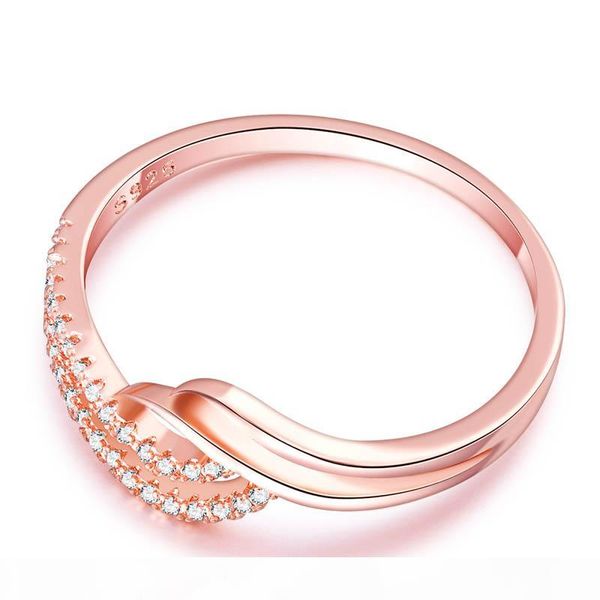 new trendy jewelry wave design rhinestone ring rose gold filled not fading clear stone wedding engagement party for girls, Silver
new trendy jewelry wave design rhinestone ring rose gold filled not fading clear stone wedding engagement party for girls, Silver