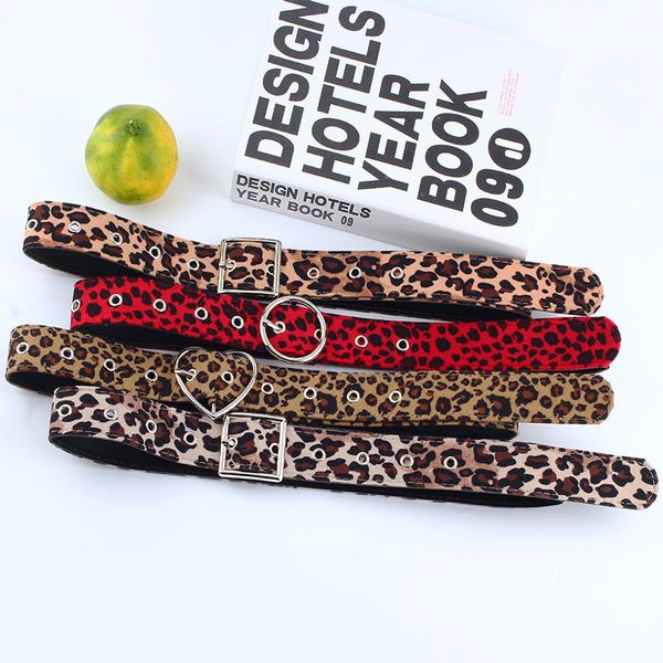 2020 new leopard print ladies belt for women korean heart round buckle dress decorative waist band retro belt women, Black;brown
2020 new leopard print ladies belt for women korean heart round buckle dress decorative waist band retro belt women, Black;brown
