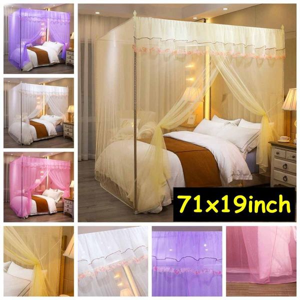 four color single door luxury princess bed curtain canopy netting mosquito net bedcover curtain bedding no bracket home supplies
four color single door luxury princess bed curtain canopy netting mosquito net bedcover curtain bedding no bracket home supplies