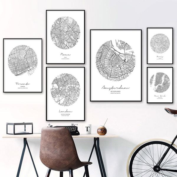abstract london new york city map wall art canvas posters and prints nordic paintings black white pictures for living room
abstract london new york city map wall art canvas posters and prints nordic paintings black white pictures for living room