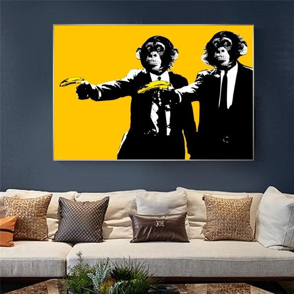 funny banana monkey wall pictures creative oil paintings on canvas poster and prints wall art for kids room decor
funny banana monkey wall pictures creative oil paintings on canvas poster and prints wall art for kids room decor
