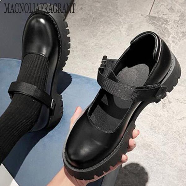 fashion college style small leather shoes lolita shoes woman platform mary janes buckle single women hy877, Black
fashion college style small leather shoes lolita shoes woman platform mary janes buckle single women hy877, Black
