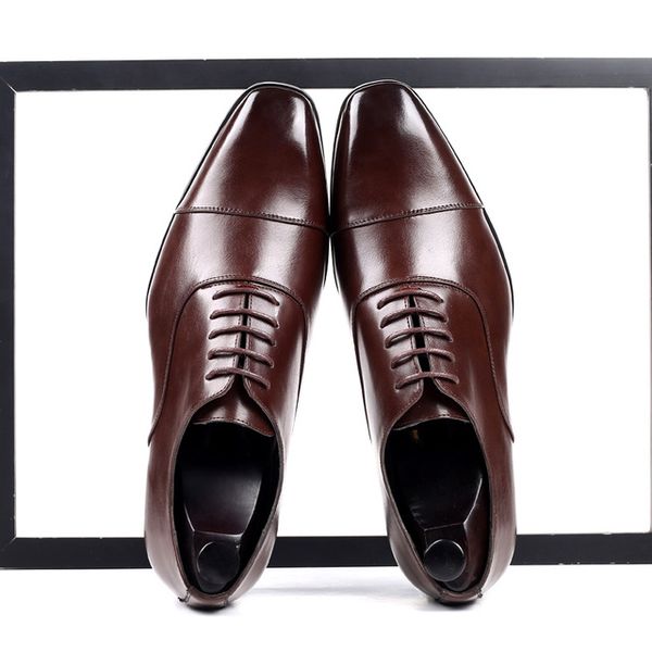 cap-toe classic men dress shoes wing-tip derby pu leather big size 38-46 3.5cm heel elegant suit business formal oxfords, Black
cap-toe classic men dress shoes wing-tip derby pu leather big size 38-46 3.5cm heel elegant suit business formal oxfords, Black