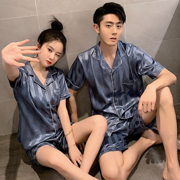 rmovg 2020 couple pajamas clothes clothes home furnishing clothing women's summer ice silk short sleeve thin silk cardigan striped casu, Black;brown
rmovg 2020 couple pajamas clothes clothes home furnishing clothing women's summer ice silk short sleeve thin silk cardigan striped casu, Black;brown