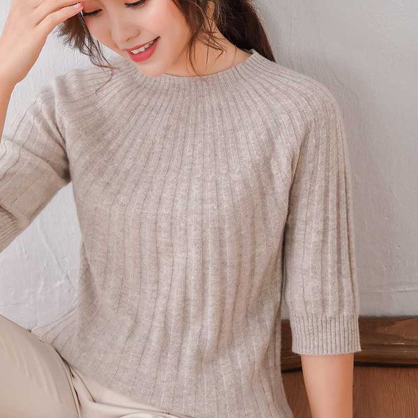 women's sweaters 100% australian cashmere sweater women summer half sleeve o-neck pullover soft elastic shirt autumn, White;black
women's sweaters 100% australian cashmere sweater women summer half sleeve o-neck pullover soft elastic shirt autumn, White;black