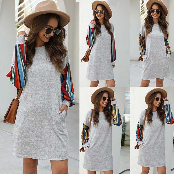 new style ladies dress korean ladies retro patchwork loose chiffon dress long sleeve o neck elegant, Black;gray
new style ladies dress korean ladies retro patchwork loose chiffon dress long sleeve o neck elegant, Black;gray