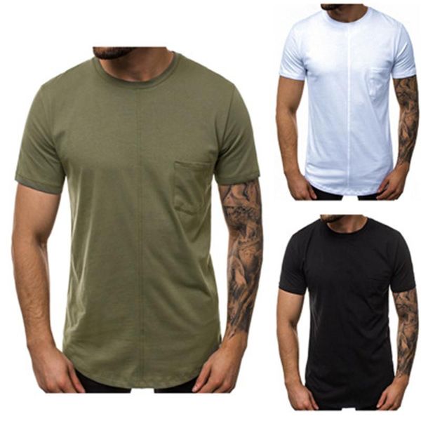 shirt man autumn fashion designer stitching pocket tshirt men trend casual style tees comfortable round neck long sleeve, White;black 
shirt man autumn fashion designer stitching pocket tshirt men trend casual style tees comfortable round neck long sleeve, White;black