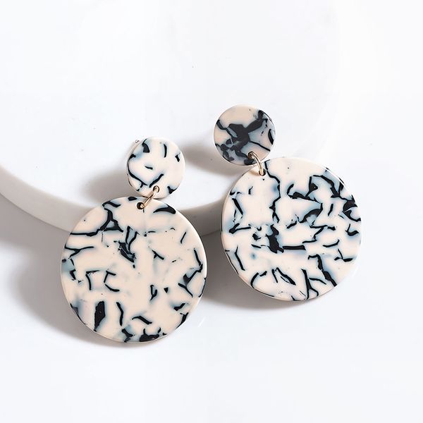 black white leopard earrings for women geometric acetate big earrings multiple styles classic elegant jewelry party accessories, Silver
black white leopard earrings for women geometric acetate big earrings multiple styles classic elegant jewelry party accessories, Silver