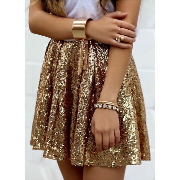 women bottoms gold a-line sequin skirt bling short party pleated skirt summer ladies high waist night out club mini, Black
women bottoms gold a-line sequin skirt bling short party pleated skirt summer ladies high waist night out club mini, Black