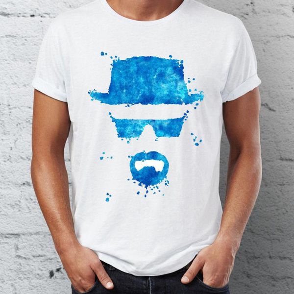 men's t shirt say my name heisenberg breaking bad art awesome tee, White;black
men's t shirt say my name heisenberg breaking bad art awesome tee, White;black
