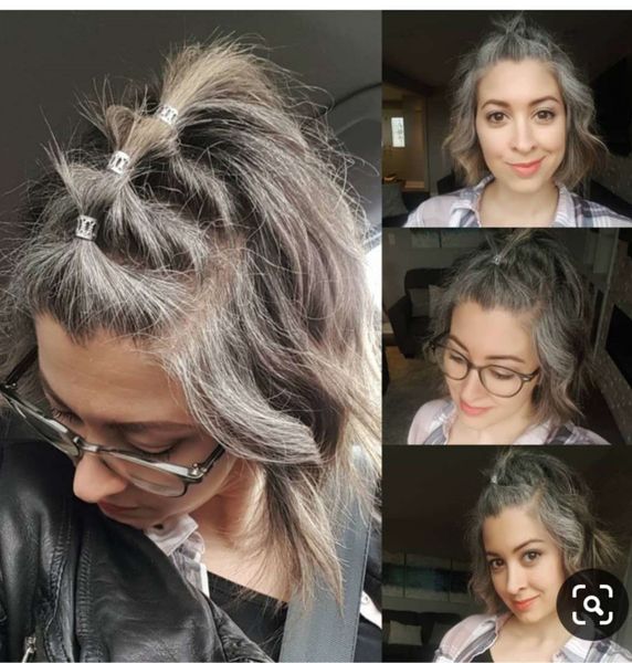 fashon long short virgin grey hair ponytail hairpiece silk staight salt and pepper human hair pony tail natural highlights dye 8a grade, Black
fashon long short virgin grey hair ponytail hairpiece silk staight salt and pepper human hair pony tail natural highlights dye 8a grade, Black