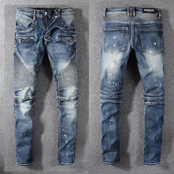 men's black ripped skinny jeans leggings casual luxury jeans men's fashion distressed crime empire master design, Blue
men's black ripped skinny jeans leggings casual luxury jeans men's fashion distressed crime empire master design, Blue
