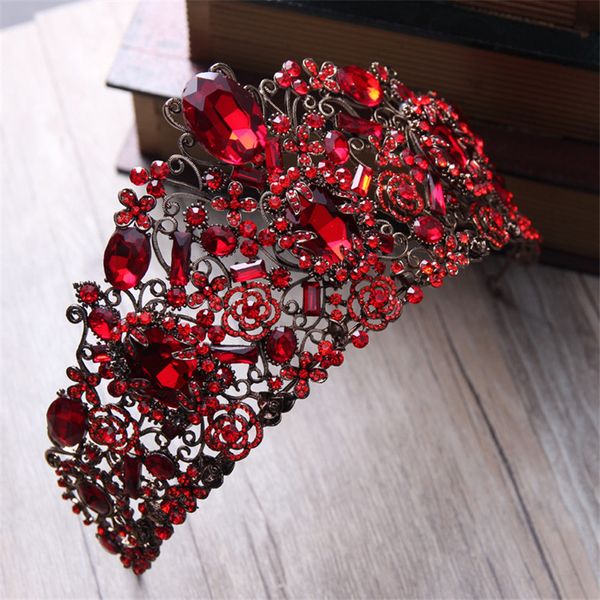 gorgeous red crystal baroque vintage queen tiara crown women prom diadem hair ornaments wedding bridal hair jewelry accessories, Golden;silver
gorgeous red crystal baroque vintage queen tiara crown women prom diadem hair ornaments wedding bridal hair jewelry accessories, Golden;silver