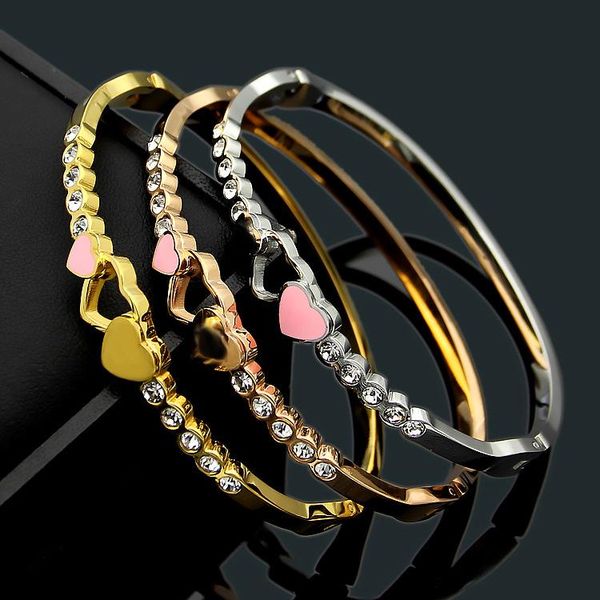 titanium steel jewelry wholesale t letter pink oil drop peach heart bracelet hollow heart single row round diamond women's bracelet, Black
titanium steel jewelry wholesale t letter pink oil drop peach heart bracelet hollow heart single row round diamond women's bracelet, Black