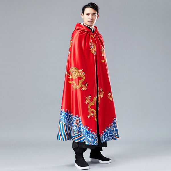 xiaolong chinese style hoodie cloak hoodie cloak spring lengthened chinese clothing men's ancient style, Tan;black
xiaolong chinese style hoodie cloak hoodie cloak spring lengthened chinese clothing men's ancient style, Tan;black