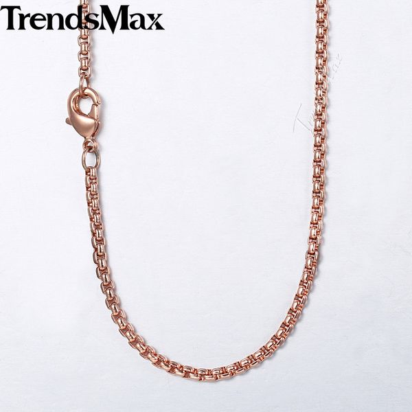trendsmax женское ожерелье из нержавеющей стали розового золота коробки цвета цепи ожерелье для женщин мужчины 18-28inch kkn555, Silver
trendsmax женское ожерелье из нержавеющей стали розового золота коробки цвета цепи ожерелье для женщин мужчины 18-28inch kkn555, Silver